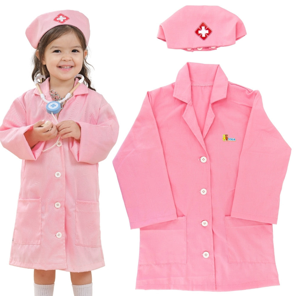 Viga Little Nurse Costume with Hat for kids