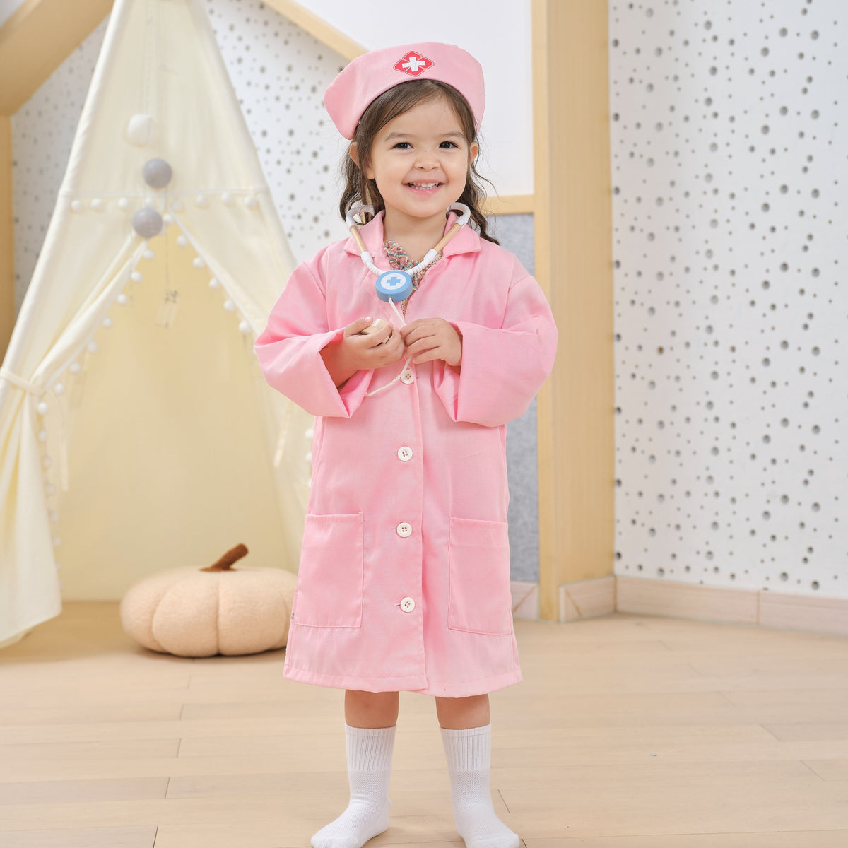 Viga nurse costume – hat with red cross for kids