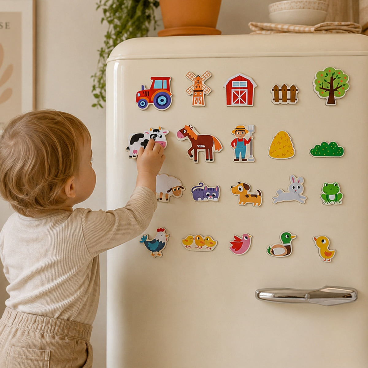 Viga farm animal magnets – animals on the fridge