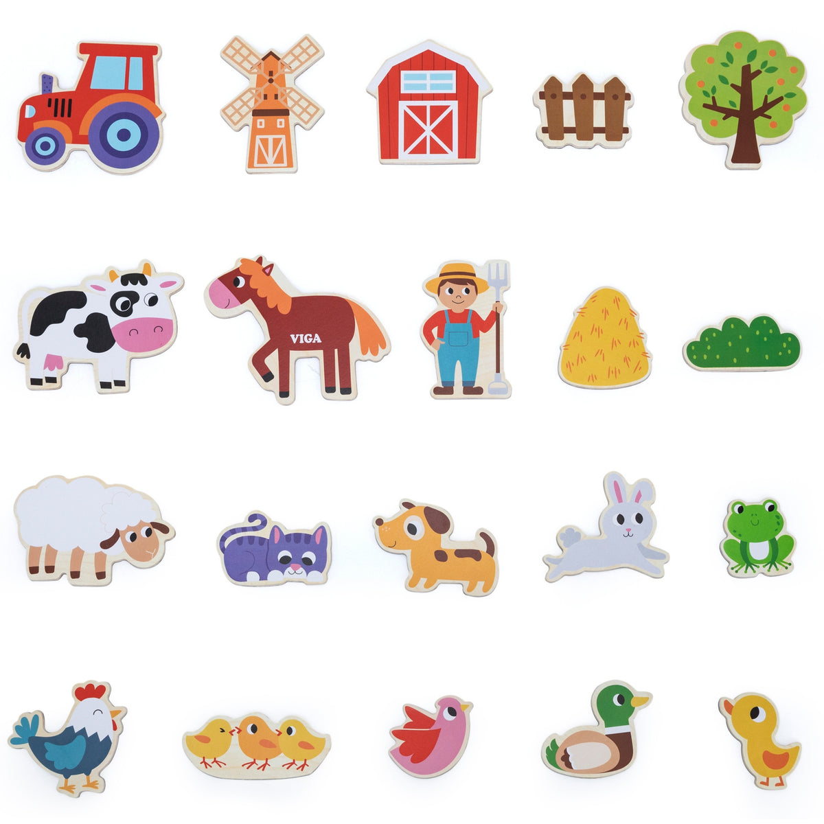 Viga farm animal magnets – magnetic back