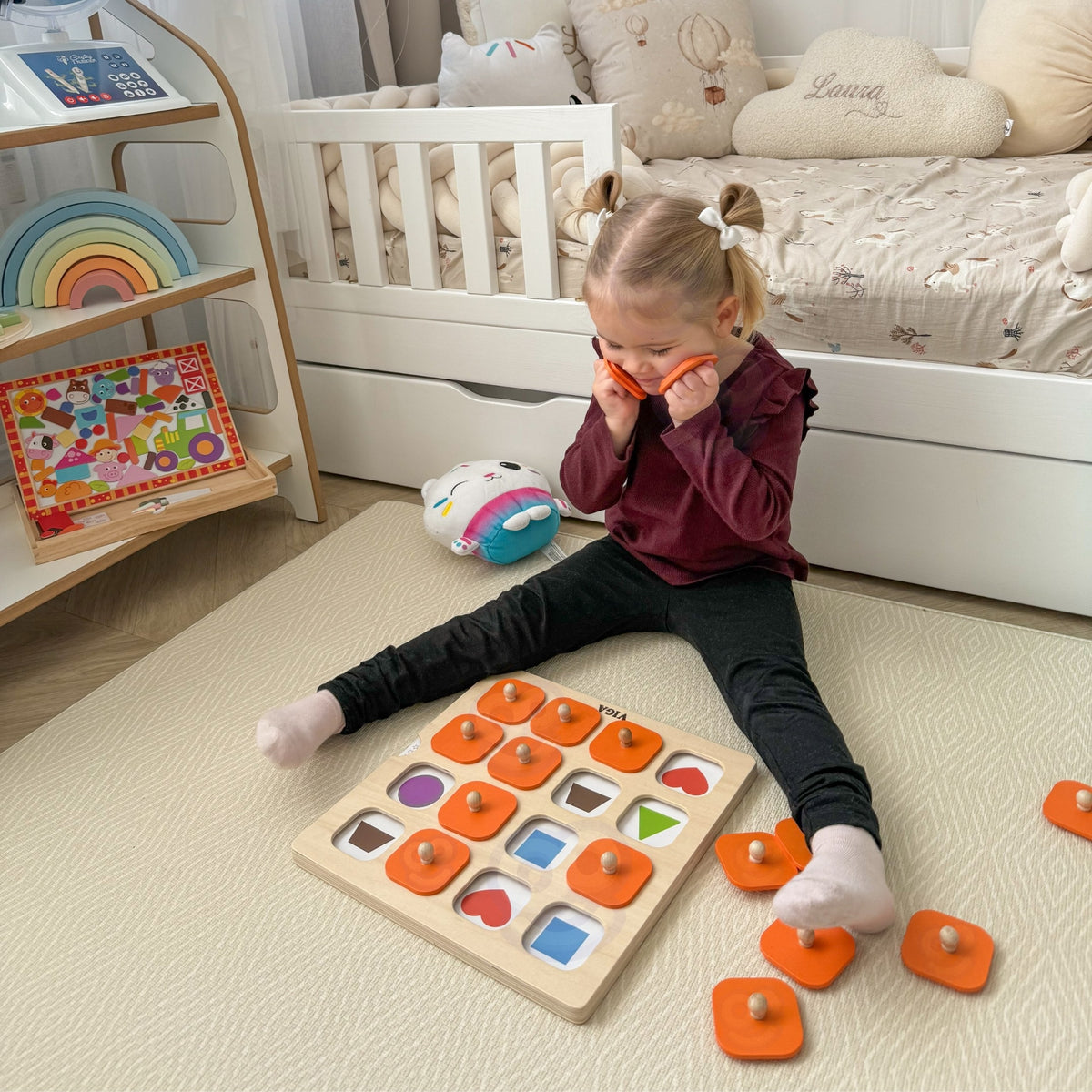 Viga lift-the-flap memory game – themed picture cards