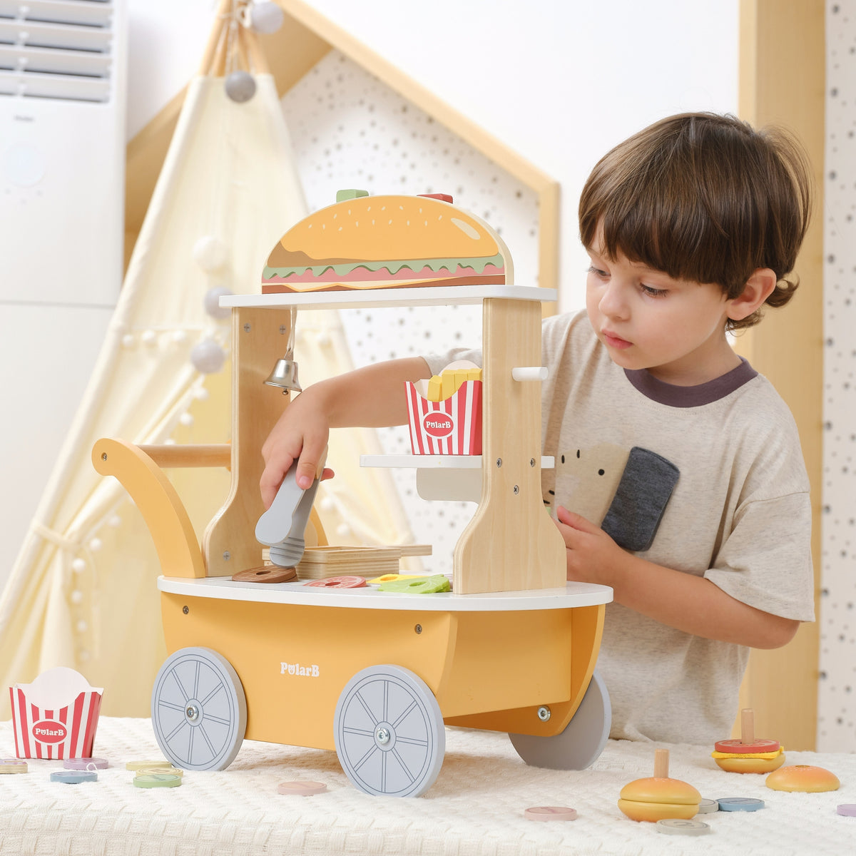 Viga mini burgeru veikals – burgera sastāvdaļas