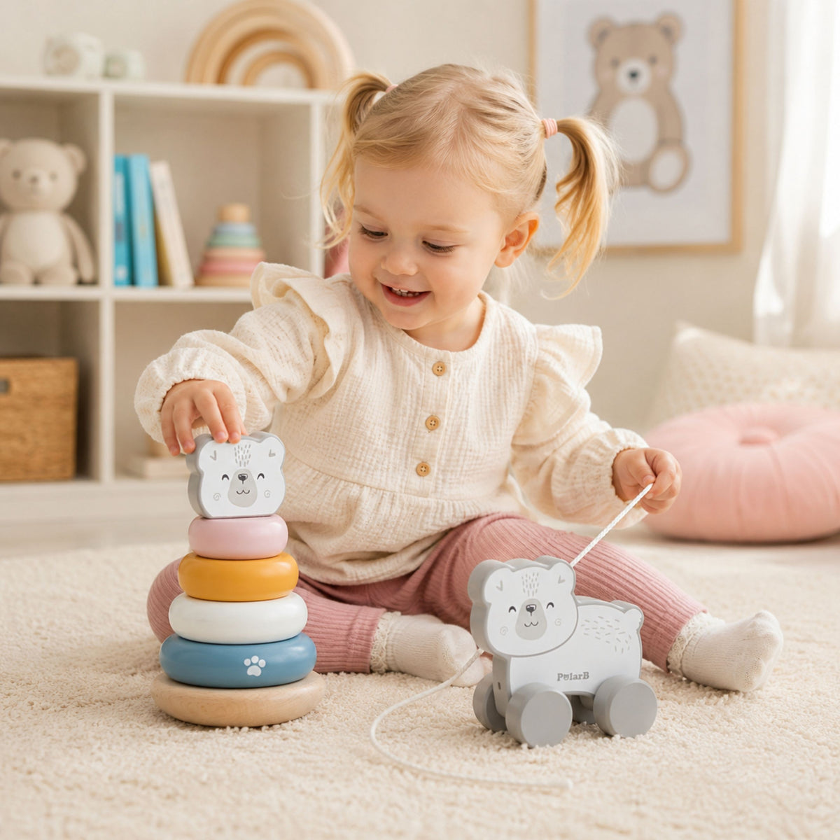 Viga PolarB polar bear set – coloured pieces