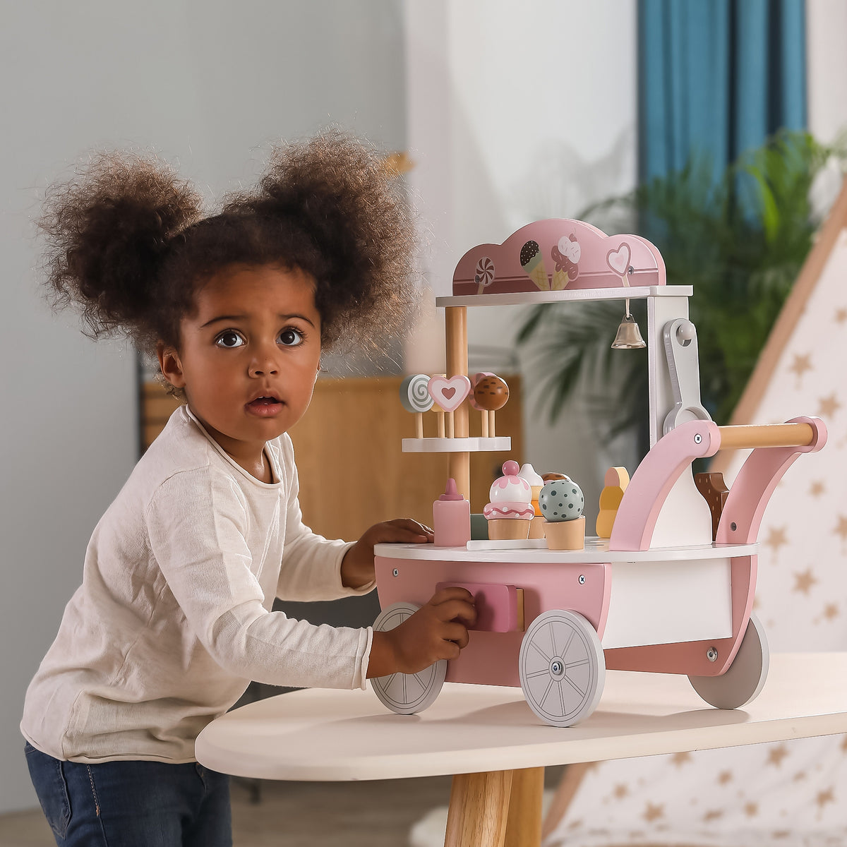 Viga PolarB sweet shop cart – lollipops for kids