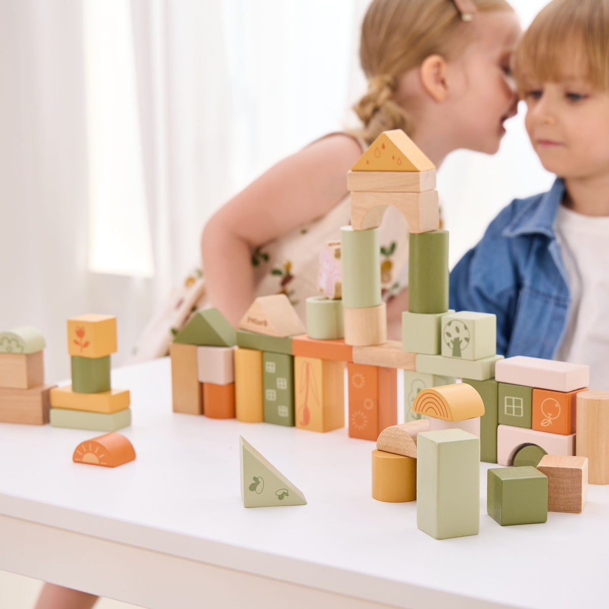 Viga PolarB animal blocks 50 – child stacking blocks