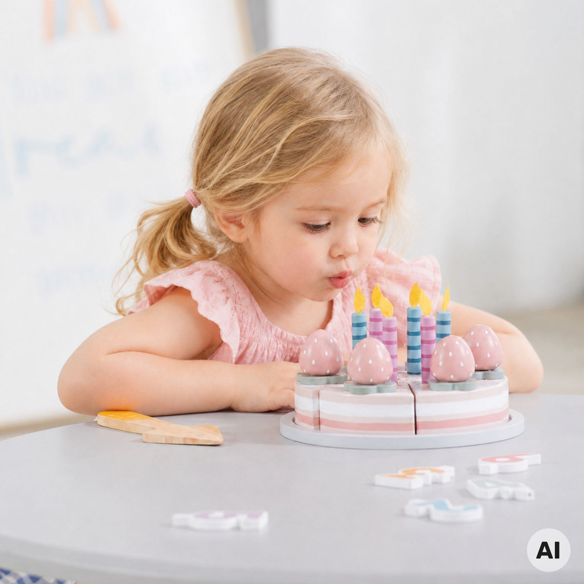 Viga PolarB koka torte – koka ciparu klucīši