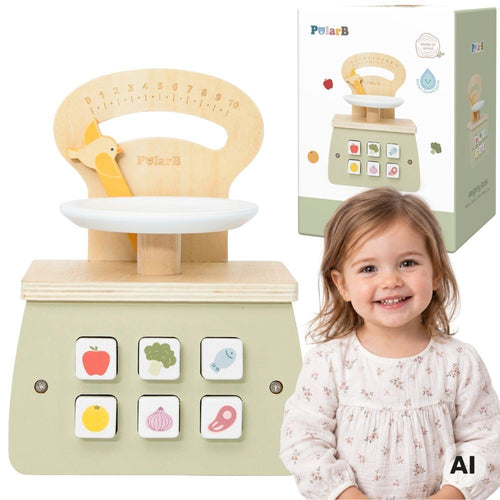 Viga PolarB Wooden Toy Shop Scale with Bird Pointer
