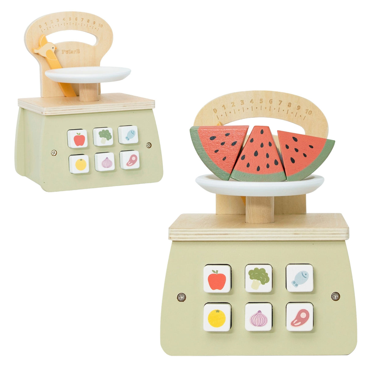 Viga PolarB shop scale – food buttons for kids