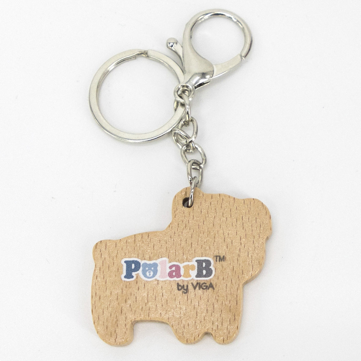 Wooden teddy bear keychain – part of a collectable animal series