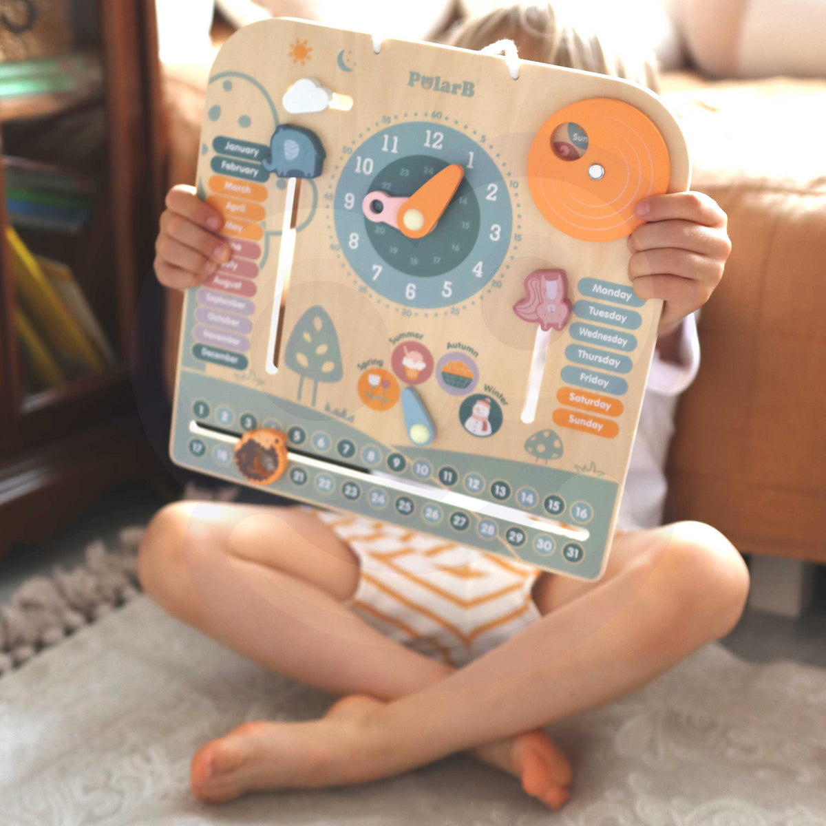 Viga PolarB calendar and clock – weekdays and months