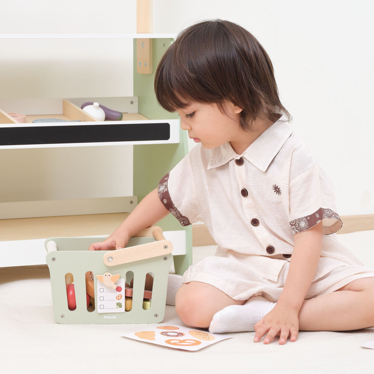 Viga PolarB shopping basket – toddler shopping