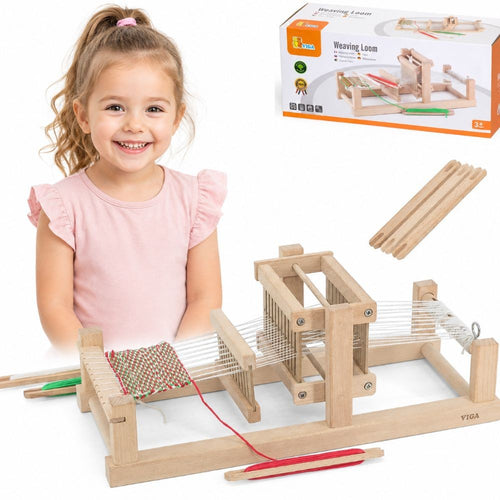 Viga Wooden Weaving Loom for Kids, FSC for kids