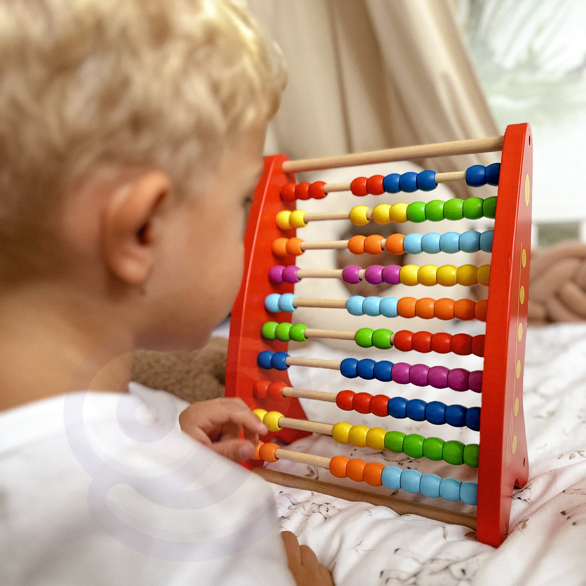 Sturdy wooden abacus for kids aged 3 and up – Viga Toys