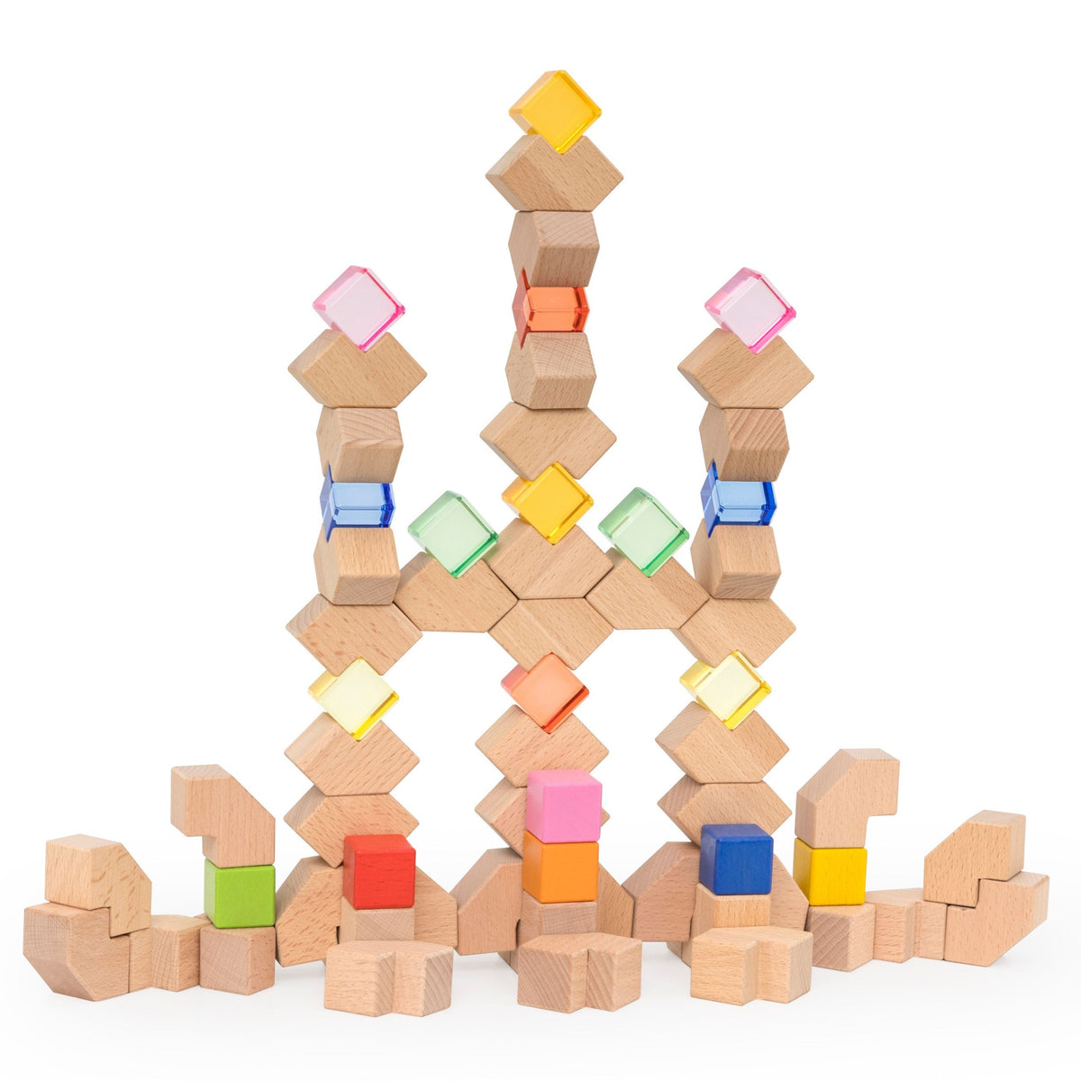 Viga light blocks 66 – colourful mosaic for kids