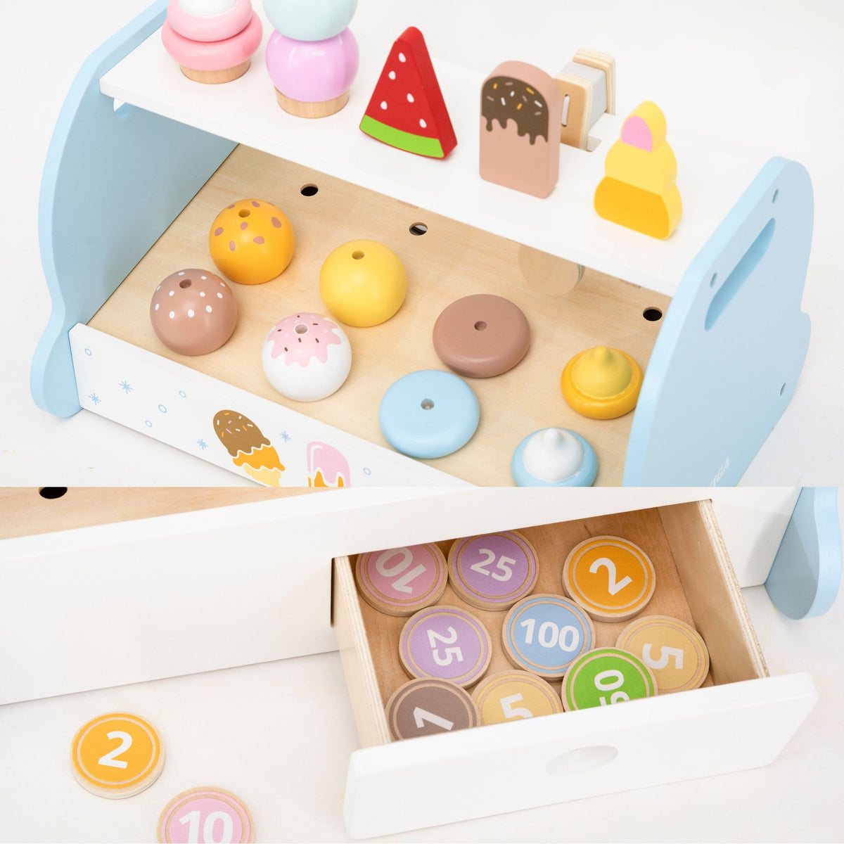 Viga blue ice cream parlour – cones and lollies