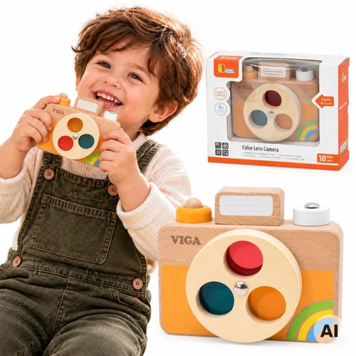 Viga Wooden Toy Camera with Colour Filters
