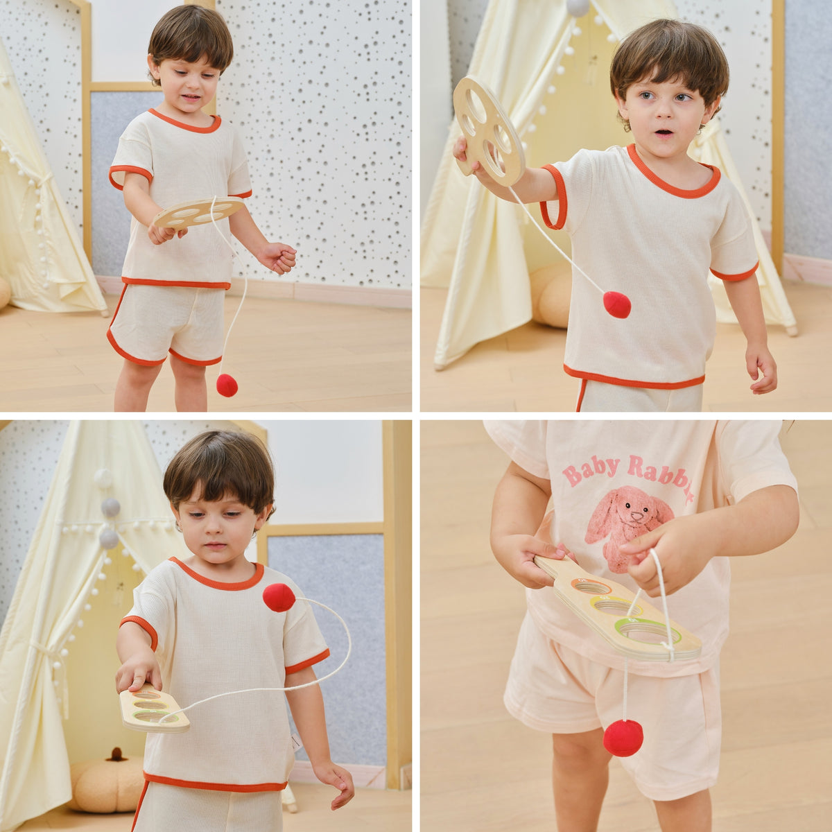 Viga catch the ball paddles – square paddle with ball