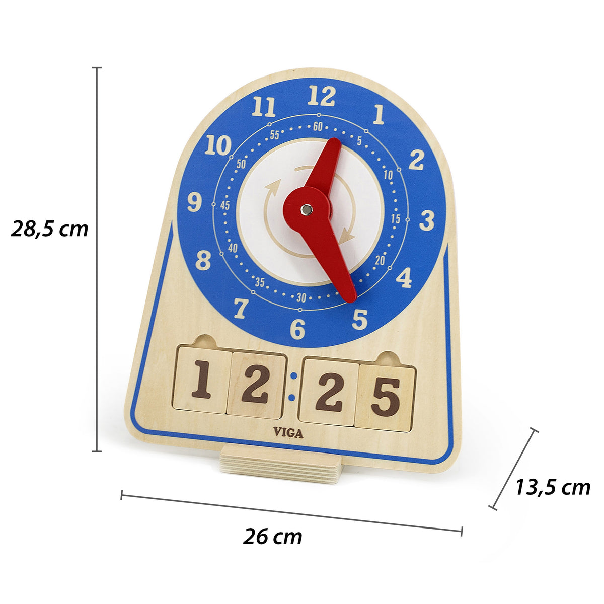 Viga learning clock – instruction cards for kids