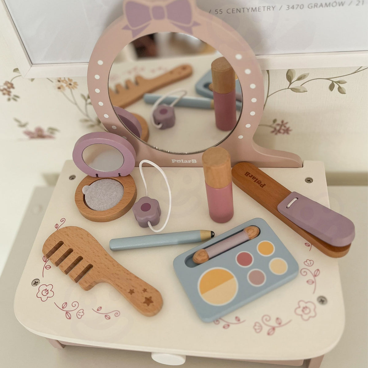Viga wooden dressing table – open drawer