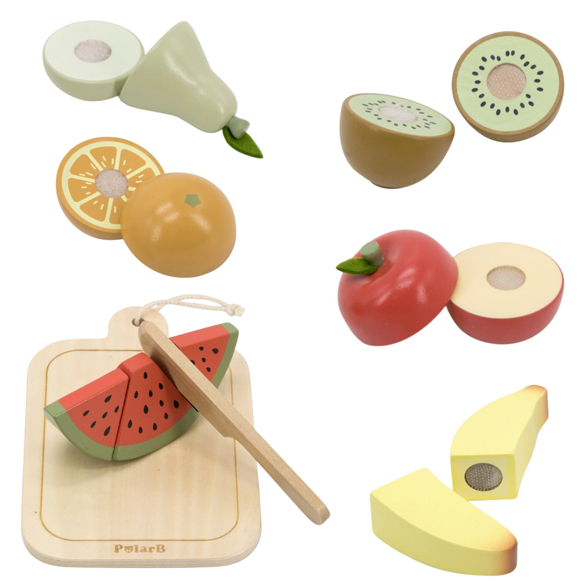 Viga PolarB fruit cutting set – pastel box with the set