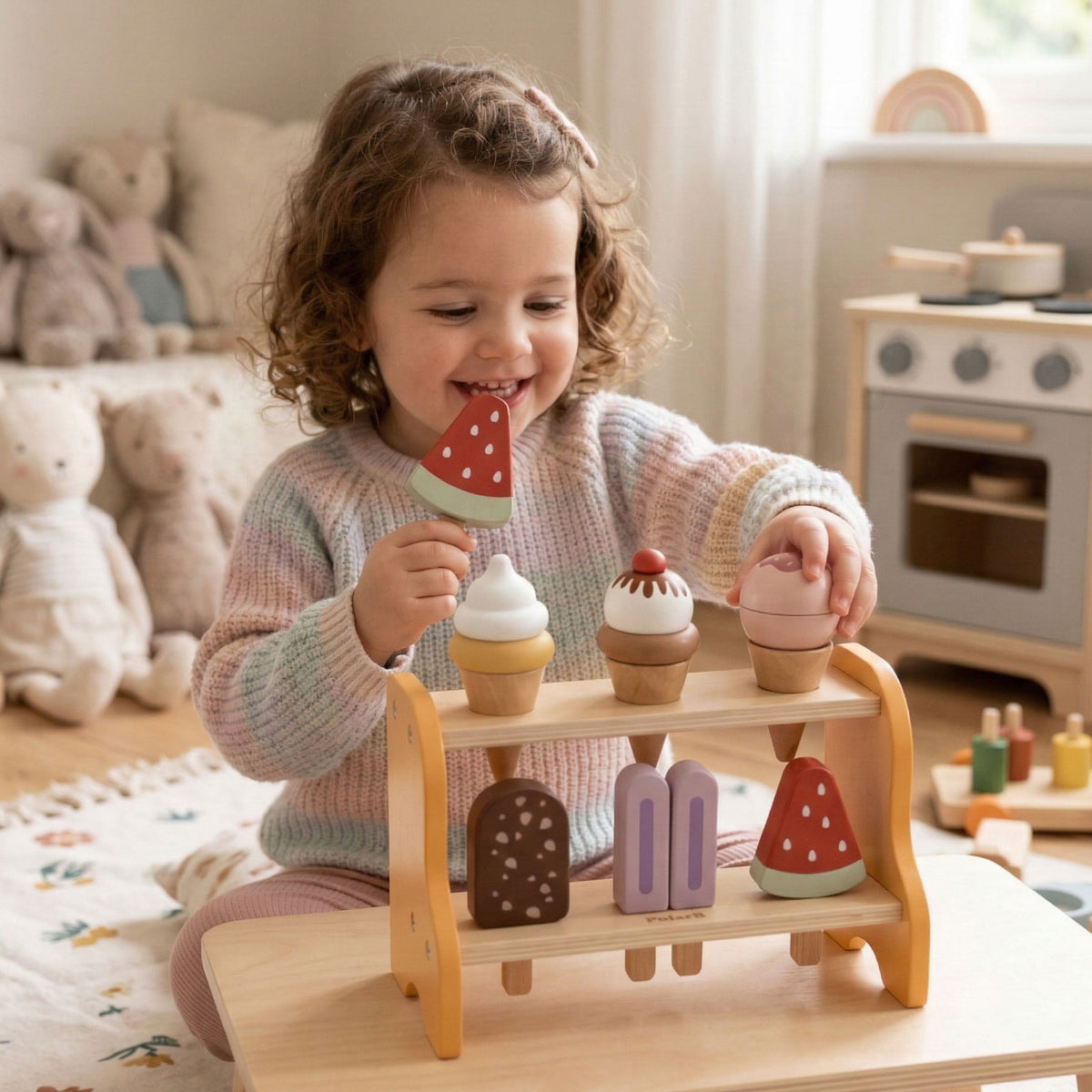 Viga wooden ice cream stand – ice cream cones