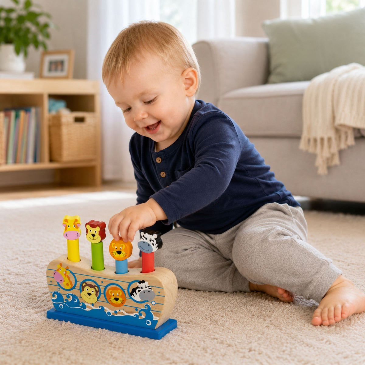 Viga jumping animals Noah's Ark – animal popping out