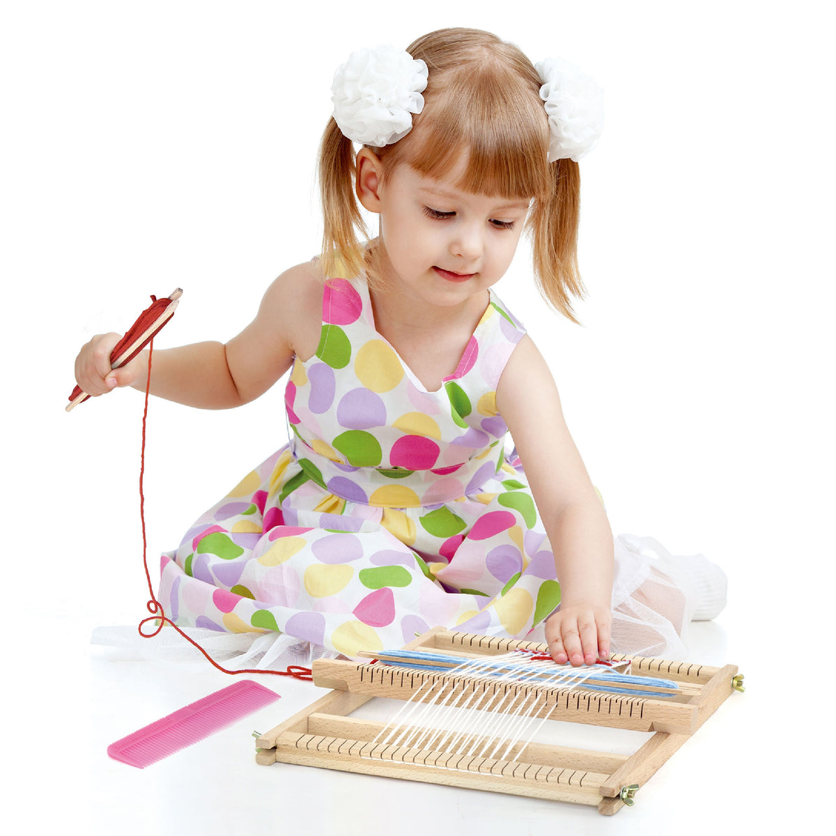 Wooden weaving loom – Montessori craft for ages 3+