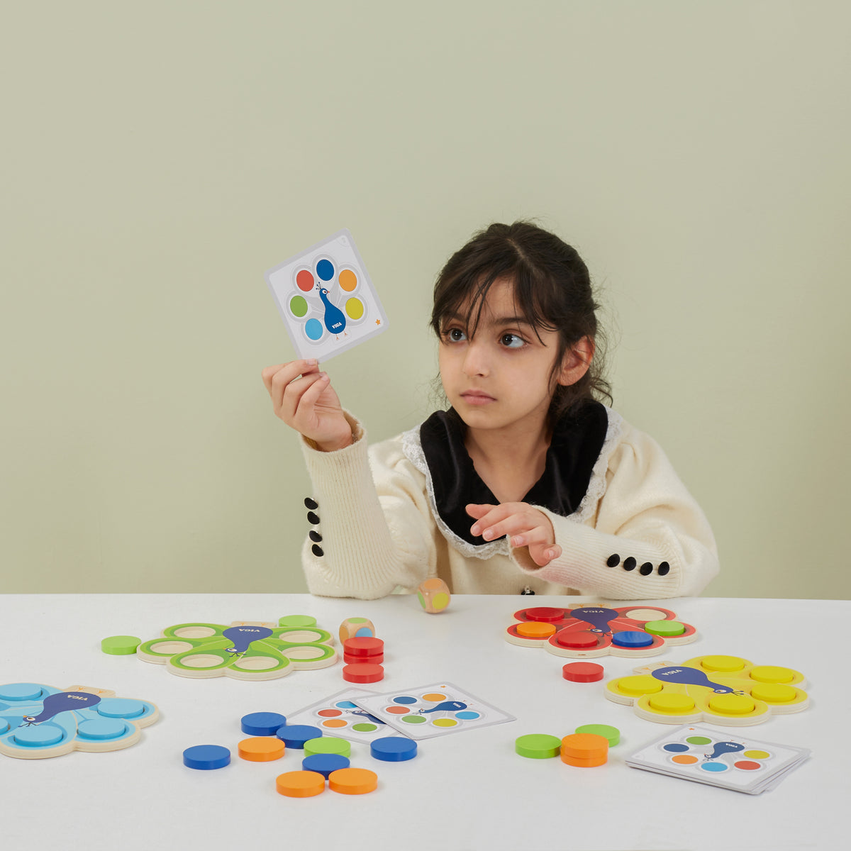 Viga peacock colour game – peacock boards