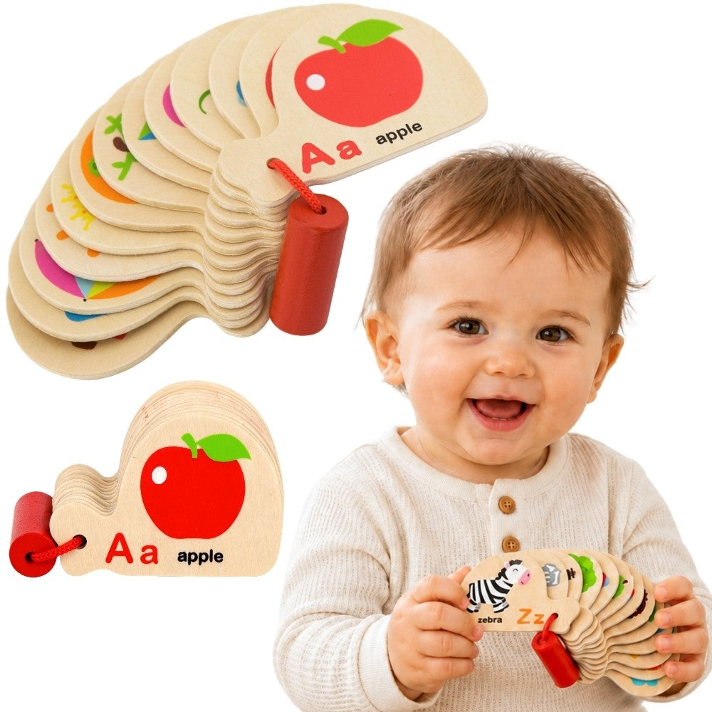 Viga Wooden Alphabet Book with English Words