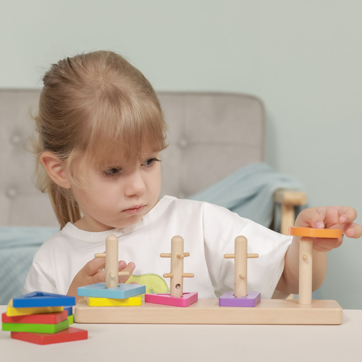 Viga wooden shape sorter in its packaging