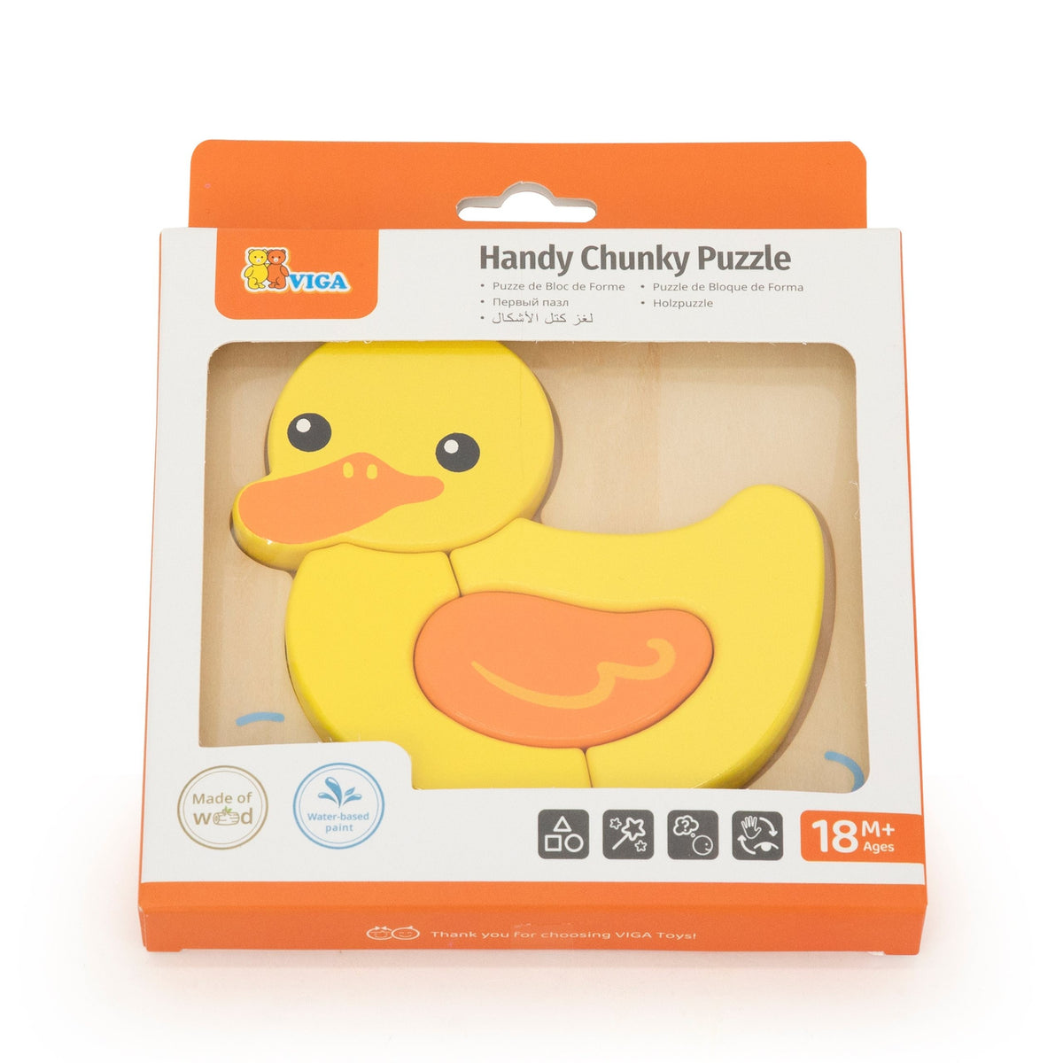 Viga duck puzzle – toddler solving for kids