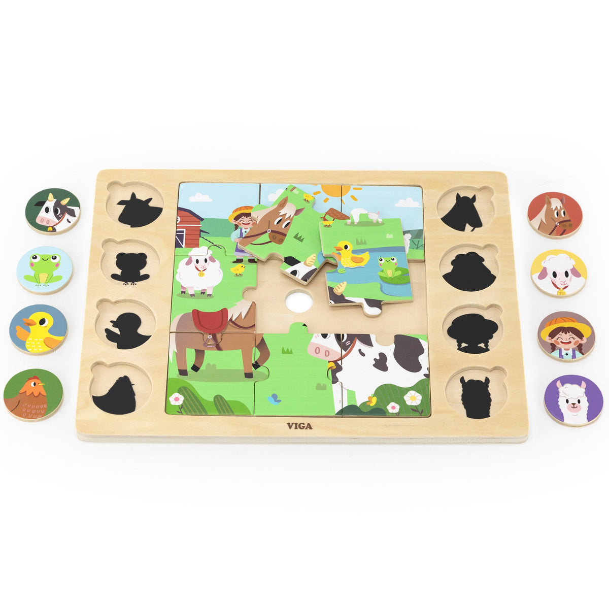 Viga guess the shadow farm – round pieces