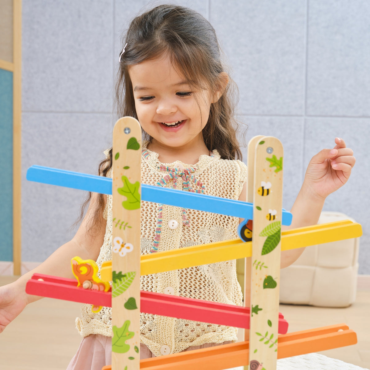 Viga jungle animal slide – lion, zebra and elephant figures