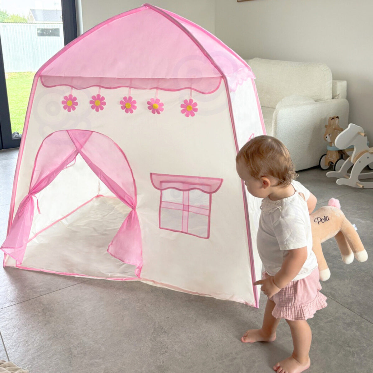 Woopie XXL play tent – mesh windows for kids