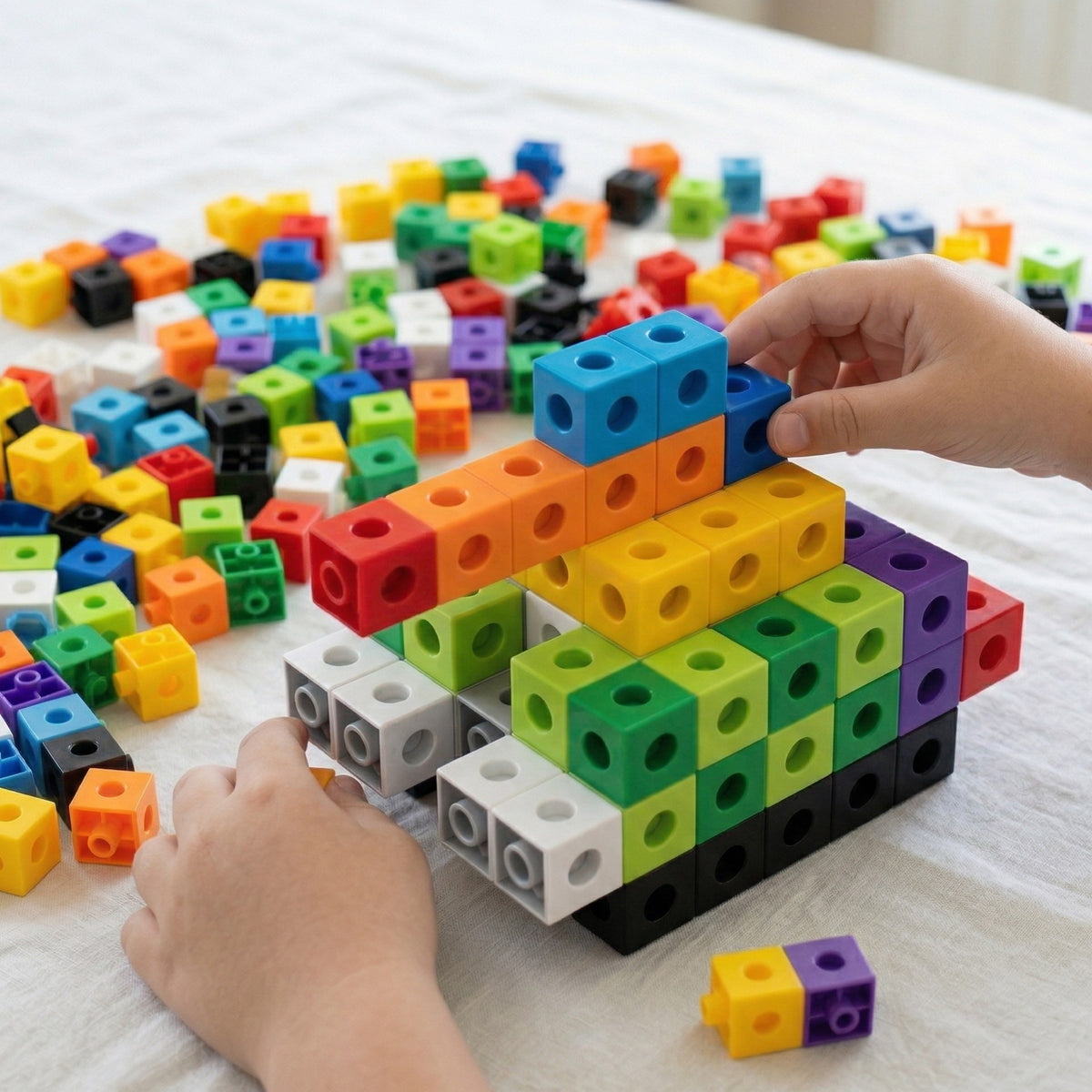 Woopie 3D cube blocks 150 – colourful cubes