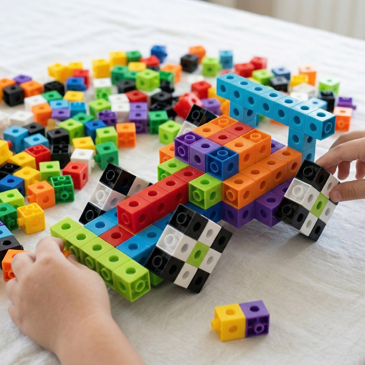 Woopie 3D cube blocks 150 – built helicopter