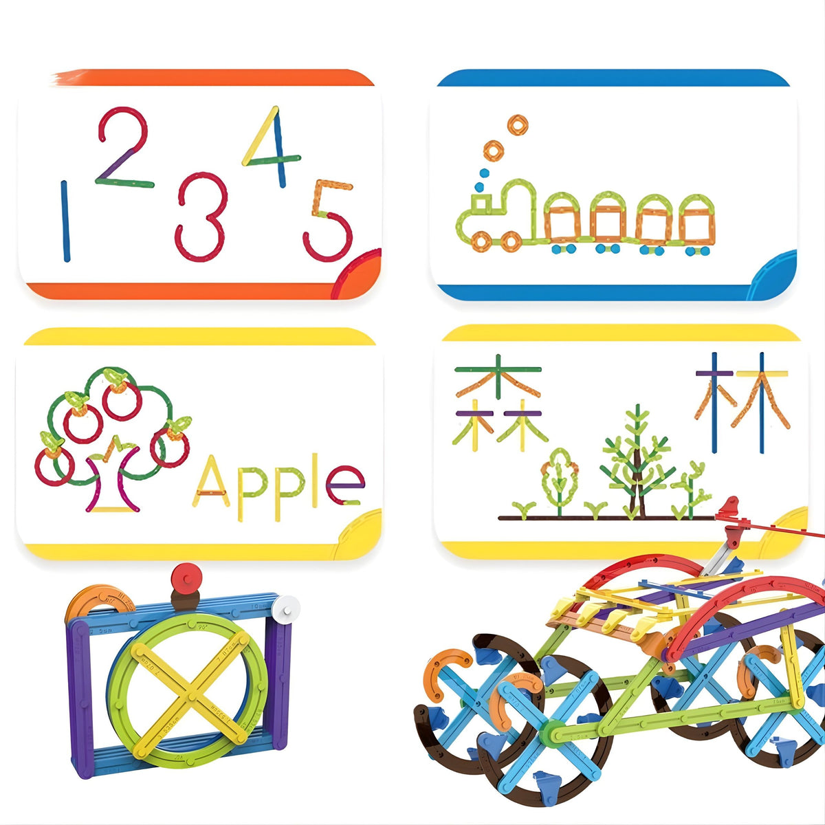 Woopie 3D maths blocks – built Ferris wheel