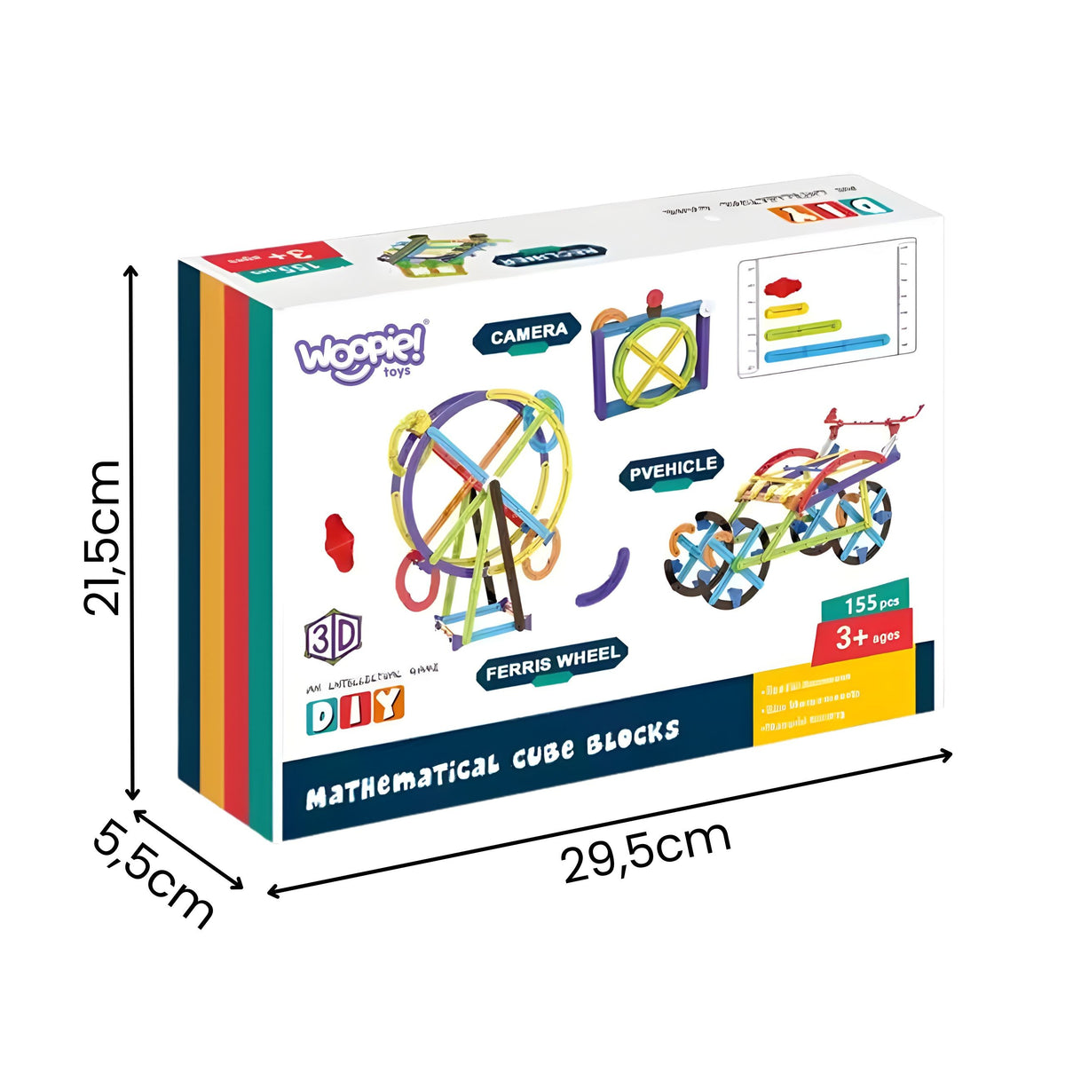 Woopie 3D maths blocks – printed angles for kids