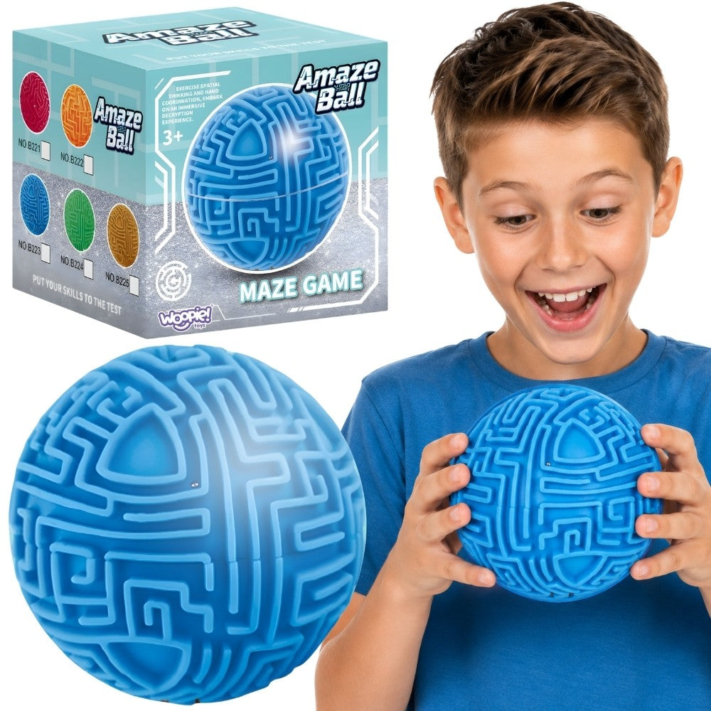 Woopie blue 3D maze ball puzzle for kids