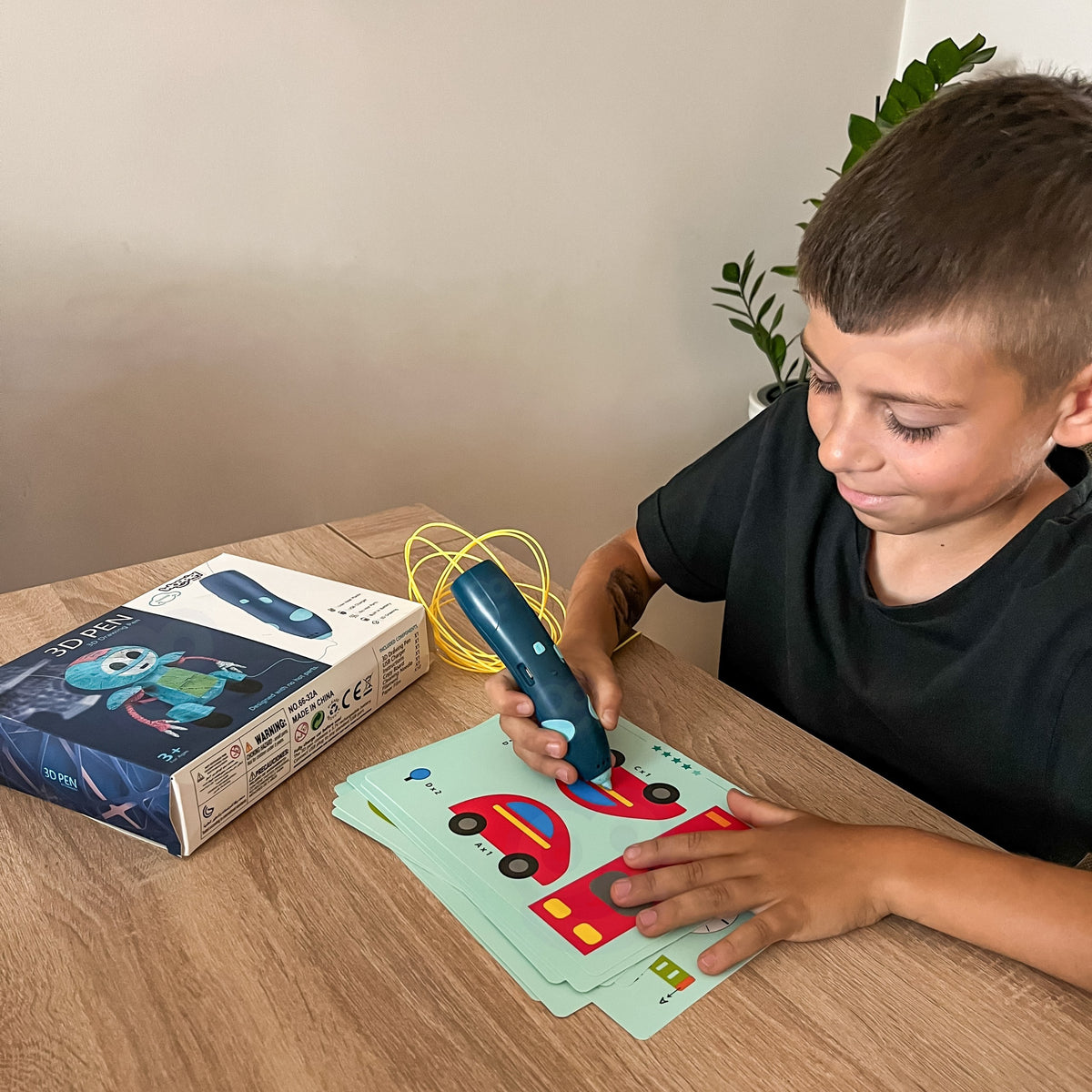 Woopie bērnu 3D pildspalva – papīra trafareti