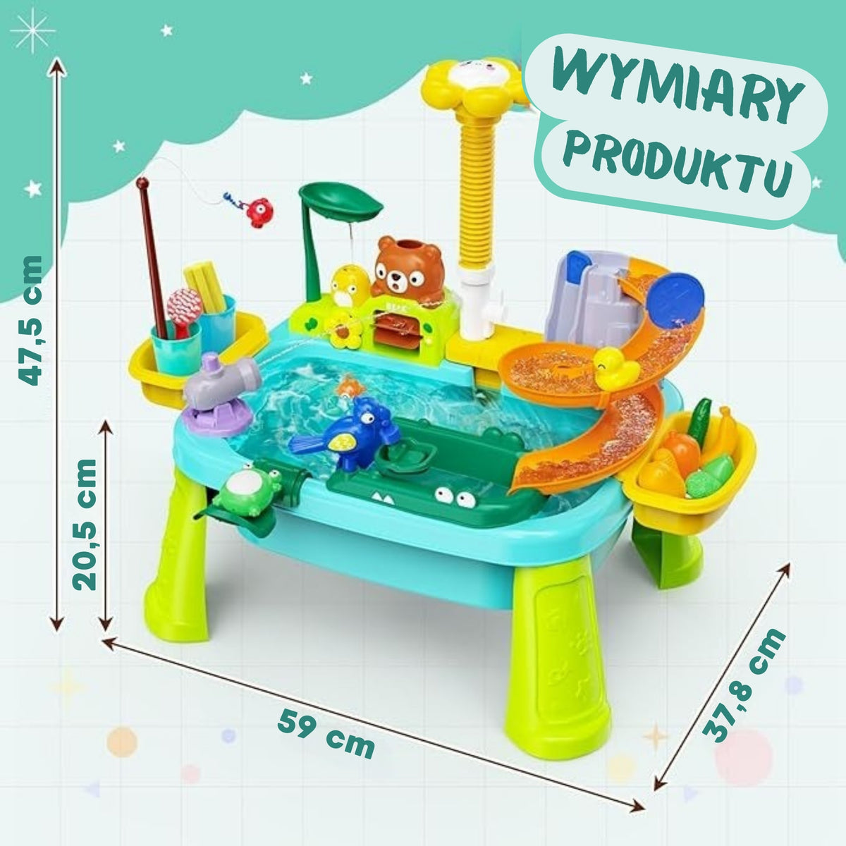 Woopie sunflower water table – table on legs