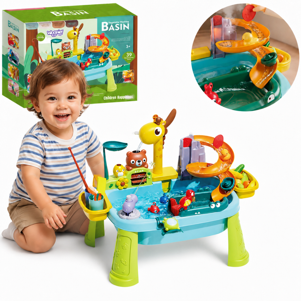 Woopie Water Table with Giraffe Pump and Slide