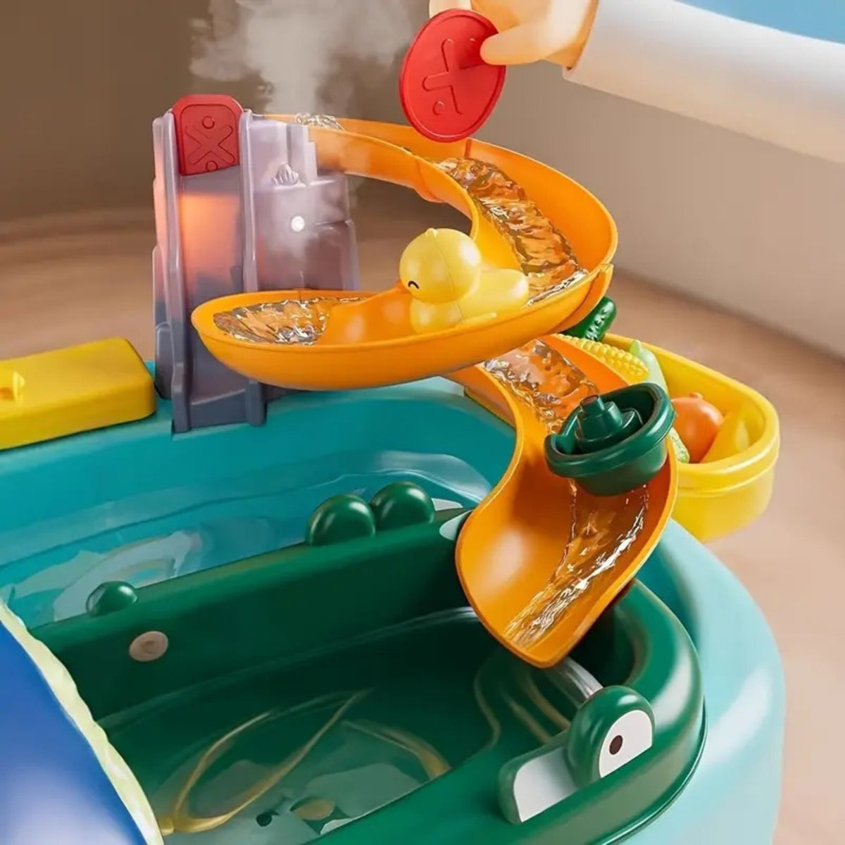 Woopie giraffe water table – water slide