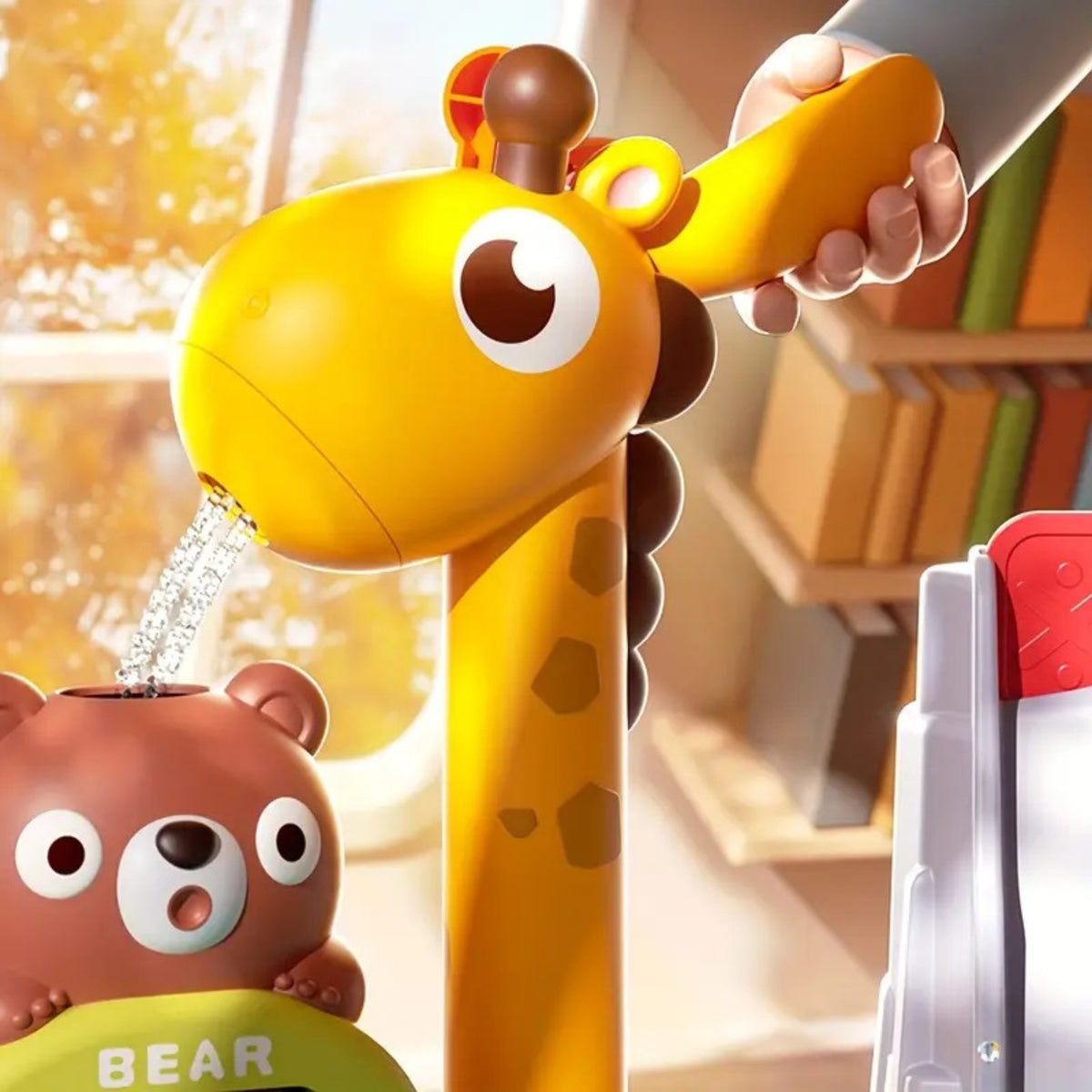 Woopie giraffe water table – magnetic fishing rod
