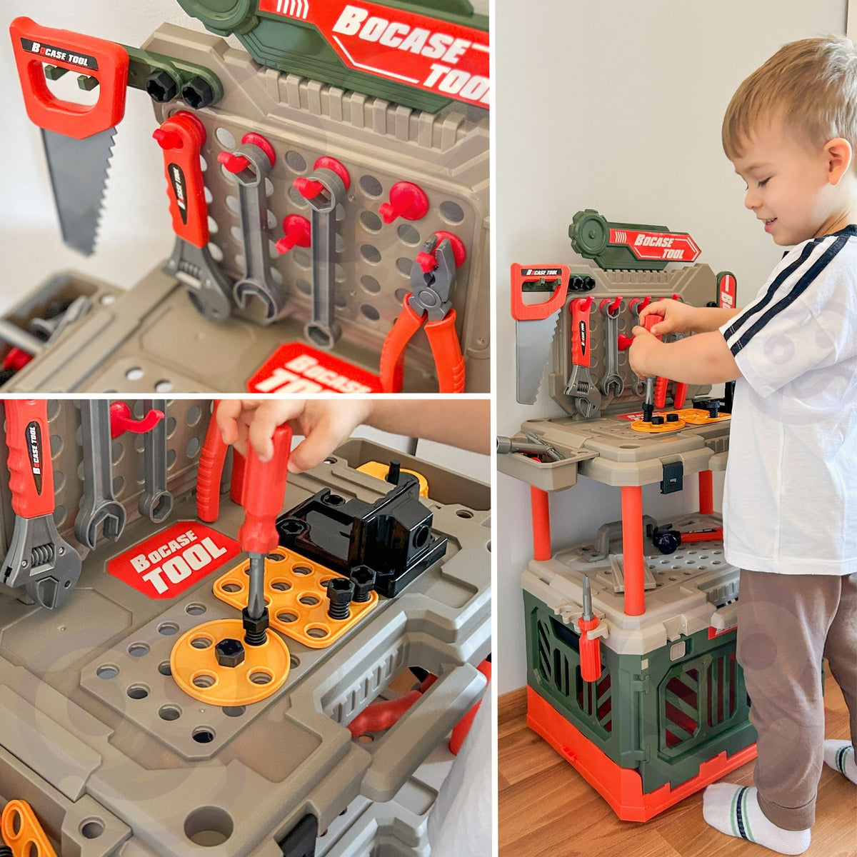 Woopie 4-in-1 workbench – tool case for kids