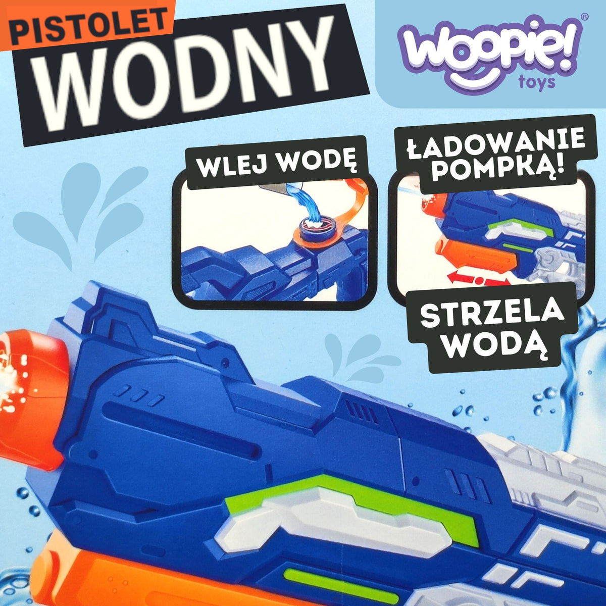Woopie pump water blaster – water battle in the garden