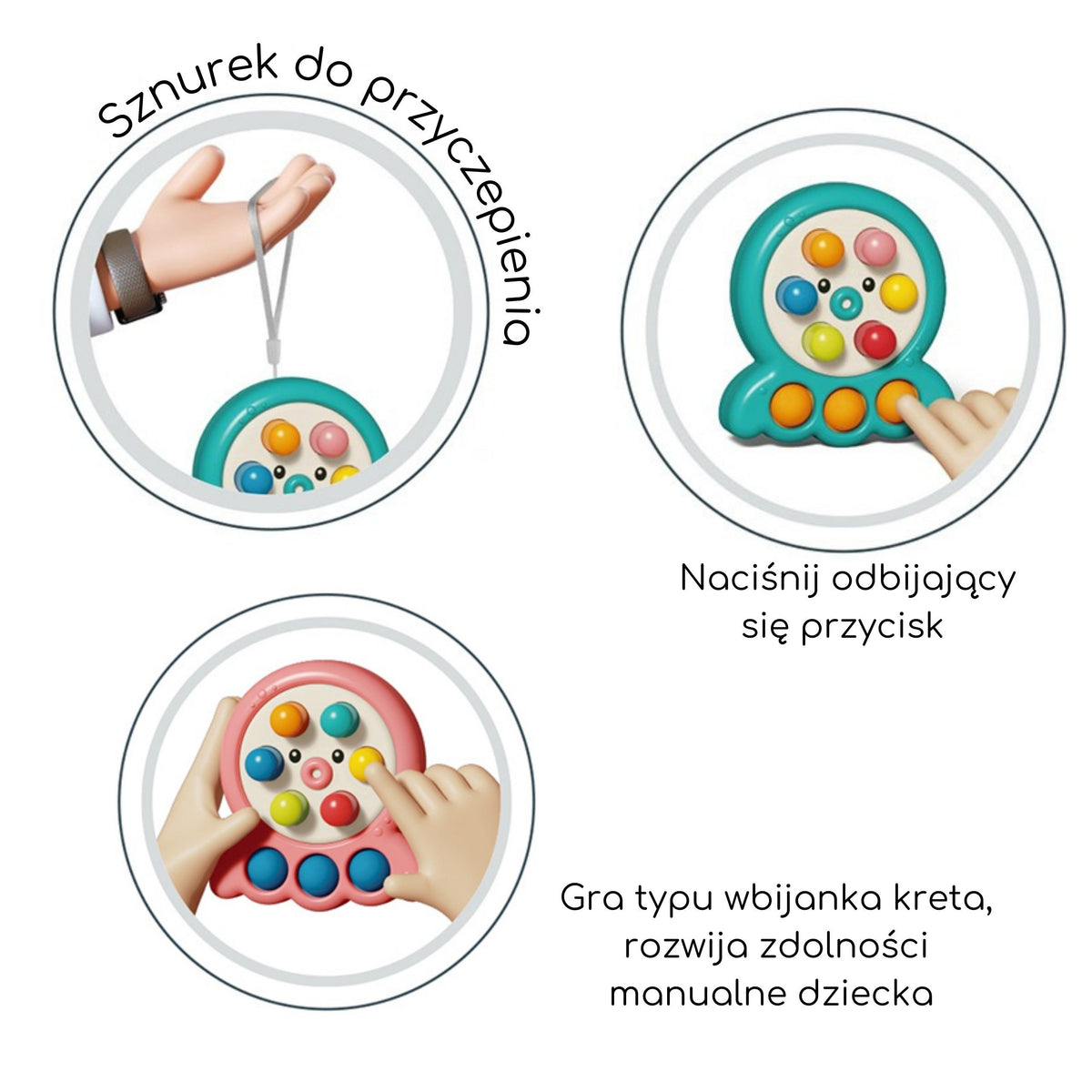 Pink octopus mole game in its box – Woopie