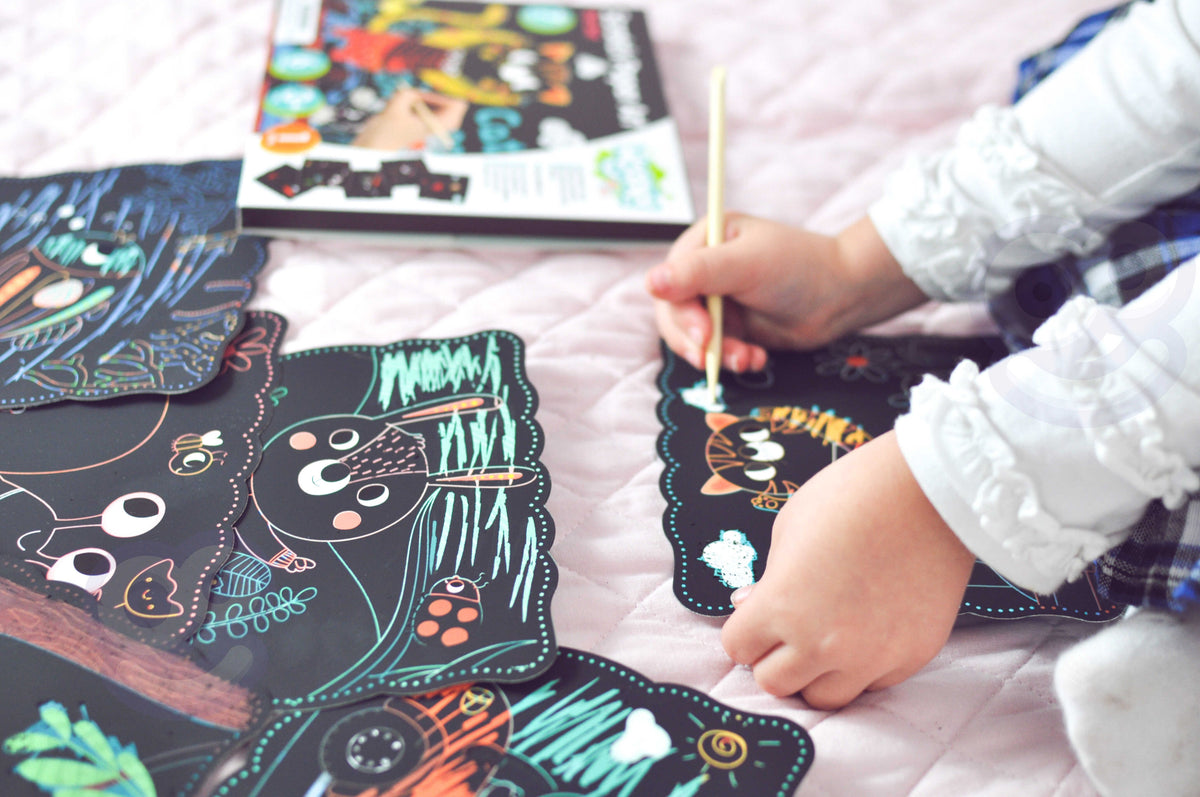 Woopie Art&Fun skrāpējamās bildes – skrāpējamā bilde ar kaķi