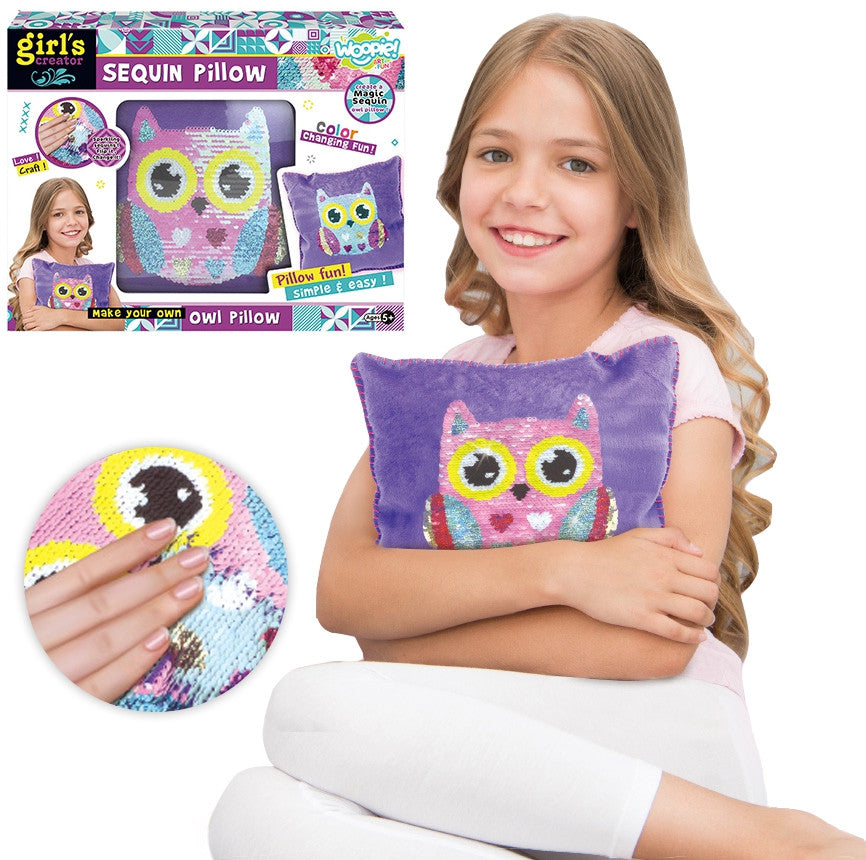Woopie Art&Fun DIY pūces spilvens ar vizuļiem