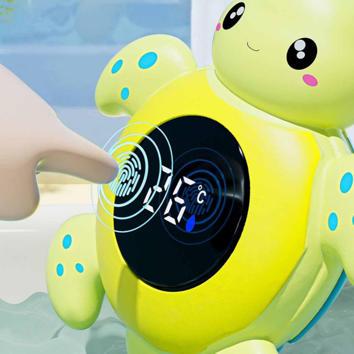 Woopie Baby turtle thermometer – floating in the bath